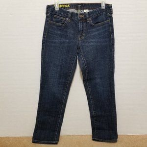 J.Crew jeans 28 Toothpick stretch skinny denim low rise waist Factory